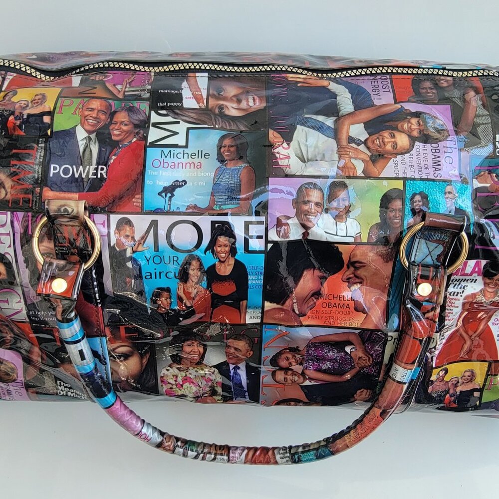 Obama Multicolor Magazine Duffle Bag